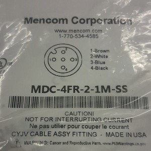 Mencom MDC-4FR-2-1M-SS Cable Assembly Fitting, 10pcs  MDC-4FR-2-1M-SS