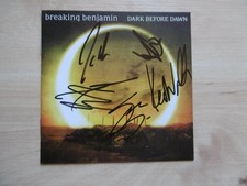 Breaking Benjamin Band Autographs Signed CD Booklet "Dark Before Dawn"