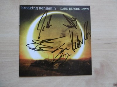 Breaking Benjamin Band Autogramme signed CD Booklet ''Dark Before Dawn''