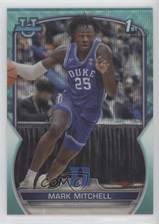 2022-23 Bowman U Chrome Aqua Wave Refractor 10/299 Mark Mitchell #48 8i0