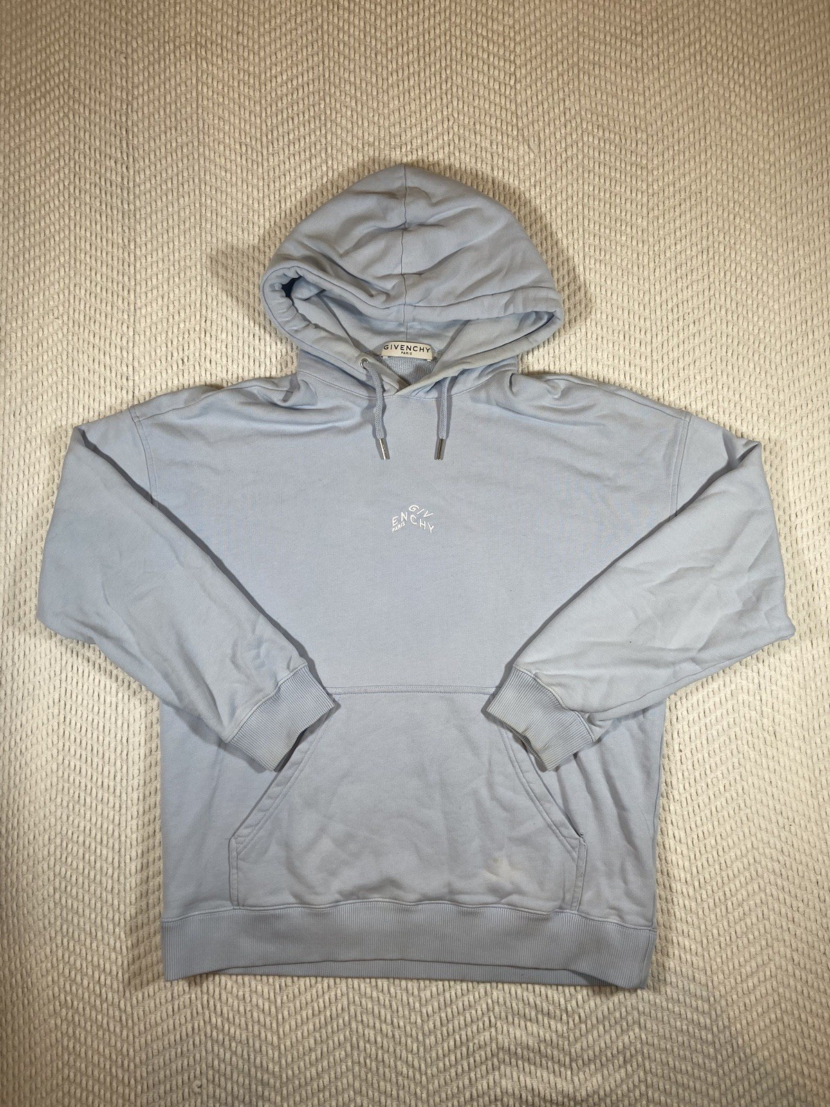 Authentic GIVENCHY Refracted logo-embroidered blu… - image 1