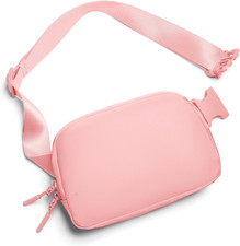 Belt Bag Fanny Pack Crossbody Bags for Women Two-Way Zip Closure Fashion Waist P