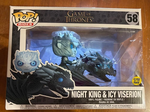 Funko Pop! Rides Game of Thrones Night King Icy Viserion #58 Glow-in-Dark Figure