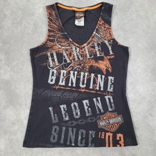 Harley-Davidson Tank Top Womens Medium Black ...
