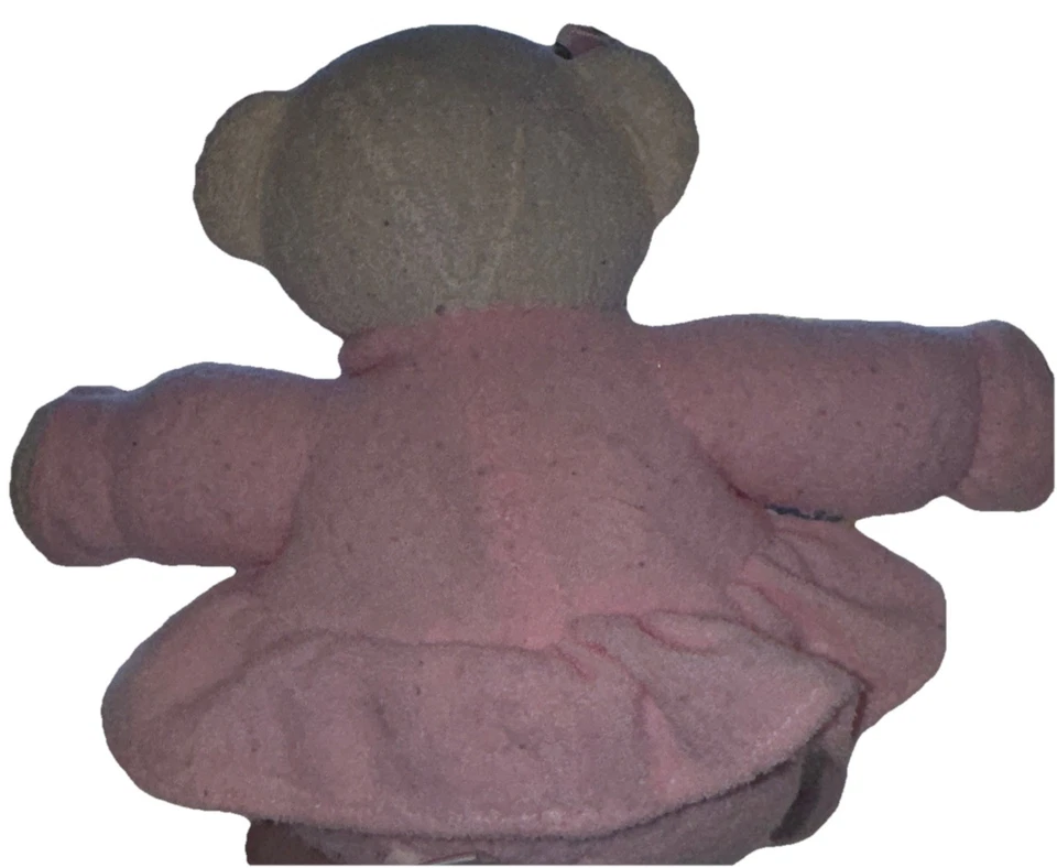 "Muñeca bailarina sonajero oso de tela de rizo blanco rosa Soft Dreams 9"" peluche"  Foto 2 de 4