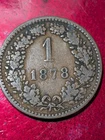 Photo of a 1878 Austria 1 Kreuzer from an eBay listing that sold on Jul 2, 2026