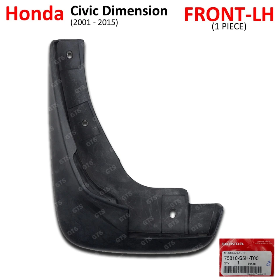 Fits Honda Civic Dimension Sedan 2001 05 Left Front Mud Splash Guard - Image 4 of 4