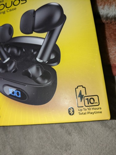 True Wireless Pro Coby Earbuds TWS Siri Google Assistant Wireless Mic Black New - 第 6/6 張圖片