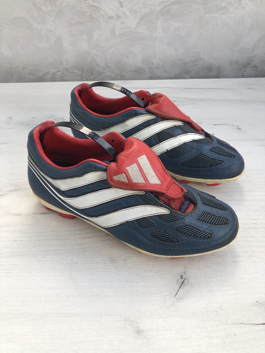 Adidas Predator Precision Football Cleats Boots Blue Leather US5