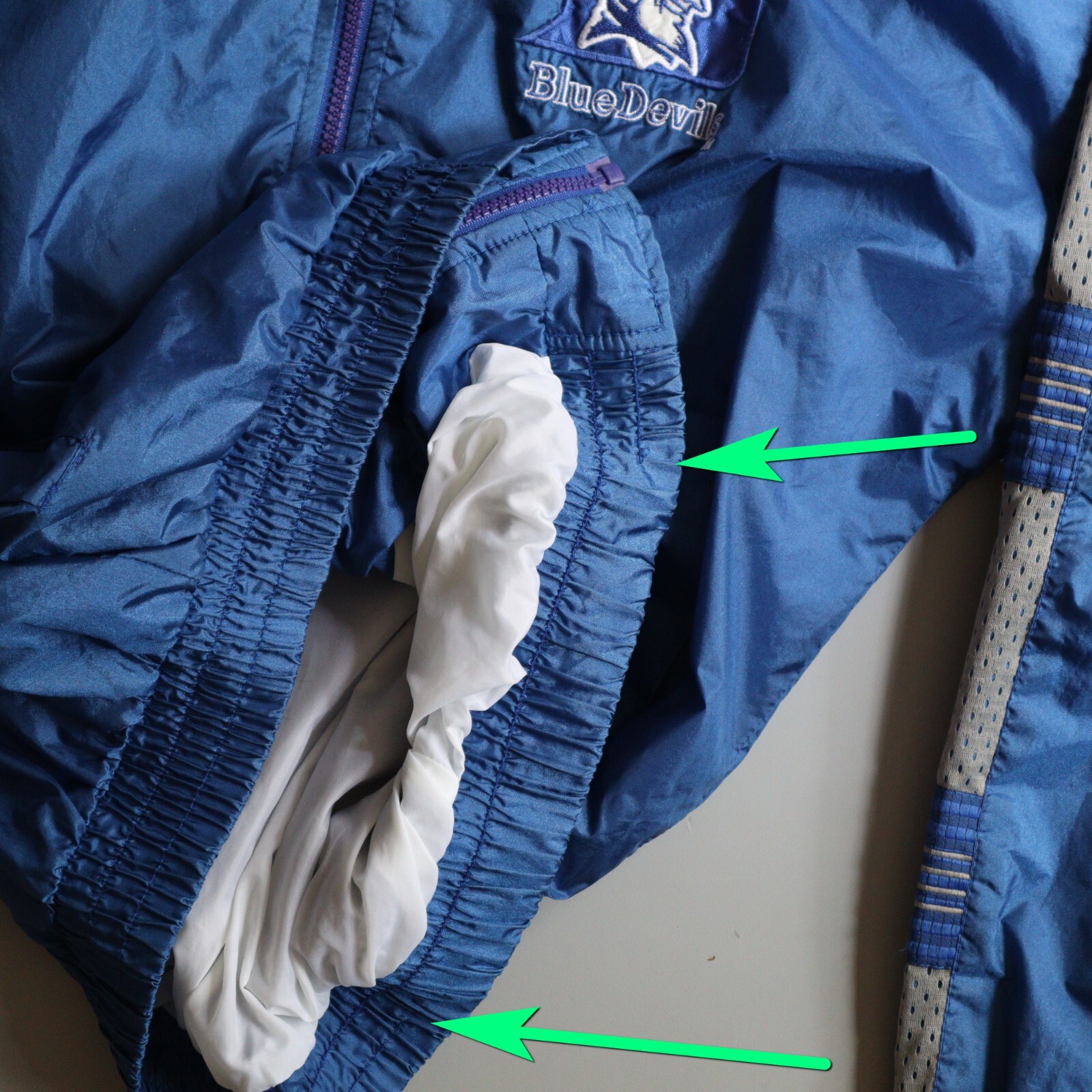 Vintage 90s Duke Blue Devils Windbreaker Jacket Adult Mens Large L Pro Player