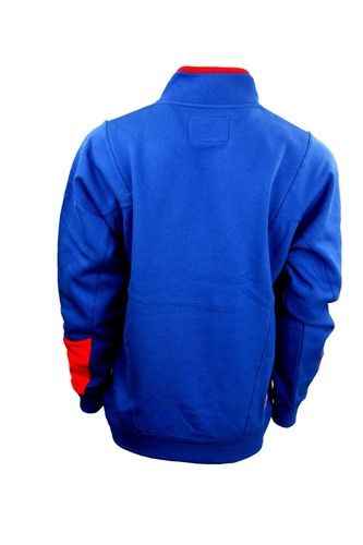 CCM Hockey Classic Vintage Apres-Ski Polor Fleece 1/4 Zip Senior/Adult Royal - Picture 3 of 4