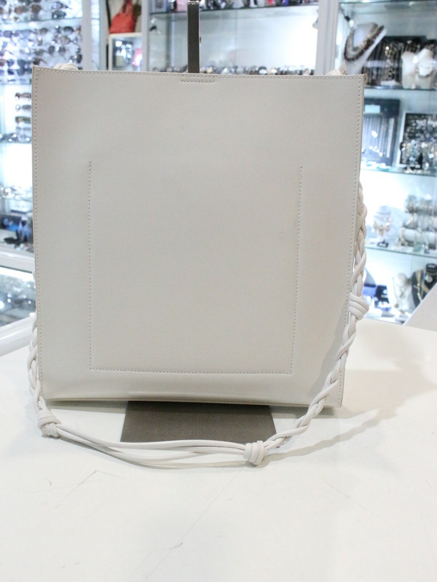 Jil Sander Tangle White Leather Medium Cross Body Bag Jil Sander Tangle White Leather Medium Cross Body Bag