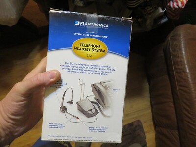 Plantronics S12 Corded / Wired Office Headset System with Microphone