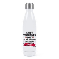 Personalisiert Happy Valentinstag Mein Amazing Freundin Doppelwand Wasserflasche