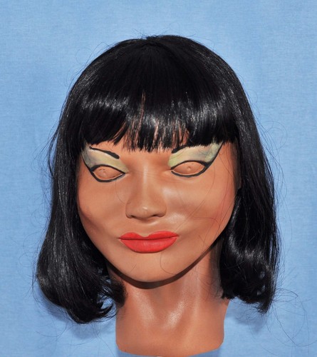 Female Mask Sheena SPT Latex Masks! With Wig Made in America - Picture 2 of 3