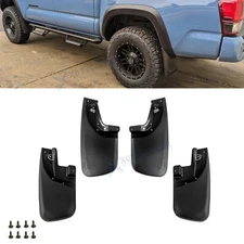 Front + Rear Mud Flaps Splash Guards Set w/ Screws For Toyota Tacoma 2005-2015