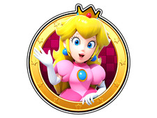 Princess Peach Mario Party Icon Mushroom Kingdom Sticker Waterproof Vinyl Decal