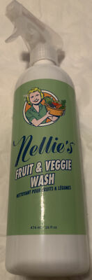 Fruit and Veggie Wash- Nellies Odorless and Tasteless, 16 Fl Oz