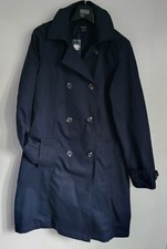 Esmara Mac Trench Coat Navy Blue Cotton Wrap Size 10 Euro 38 Only One Available