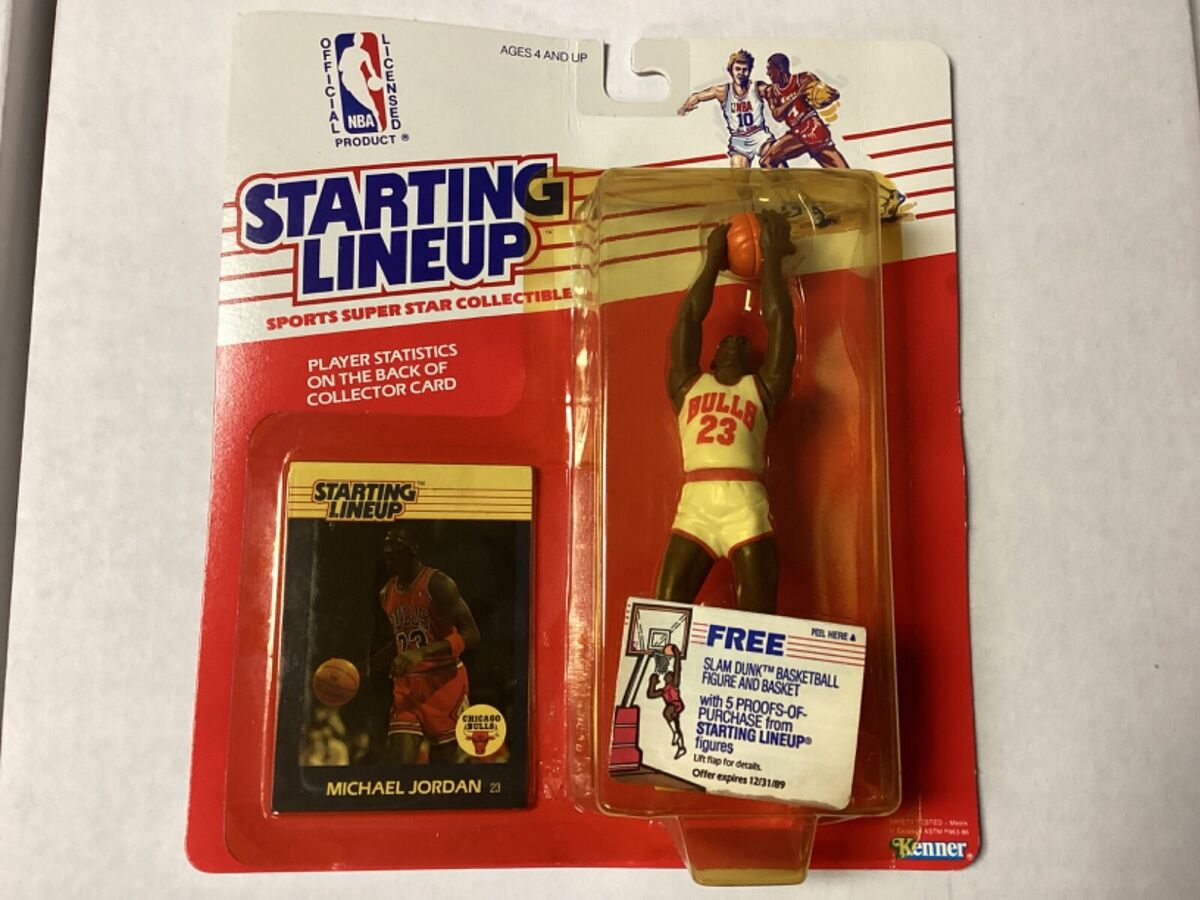NBA Basketball Starting Lineup Michael Jordon Vintage Kenner NBA Basketball Starting Lineup Michael Jordon Vintage Kenner