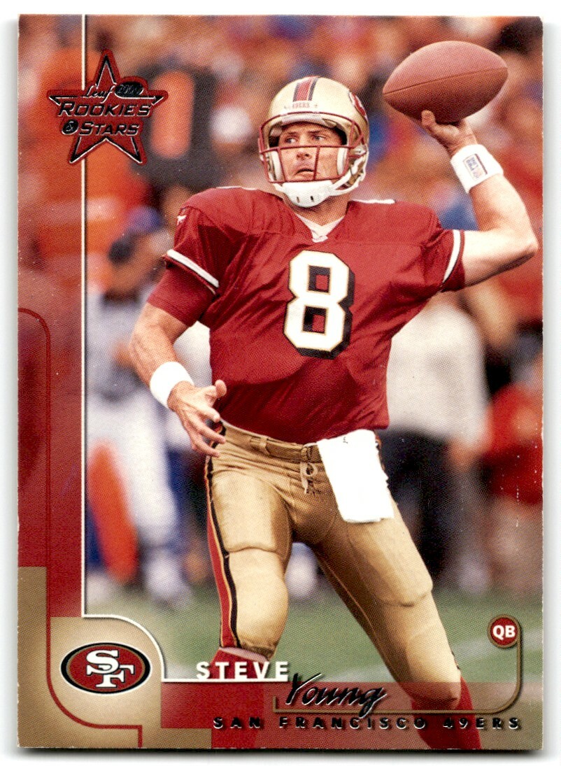 2000 LEAF ROOKIES & STARS STEVE YOUNG SAN FRANCISCO 49ERS #74