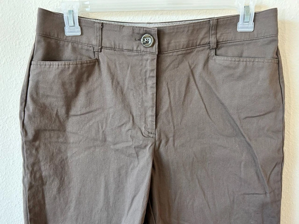 Studio Works Pantalones Cortos Talla 12 Marrón 10" Entrepierna 2 Bolsillos Bermuda Foto 2 de 4