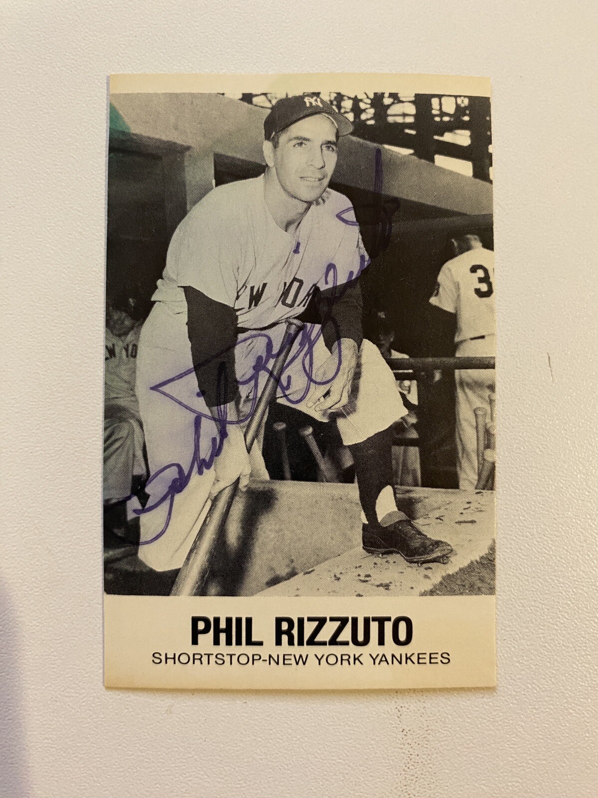 1977-84 TCMA Renata Galasso - #37 Phil Rizzuto AUTOGRAPHED