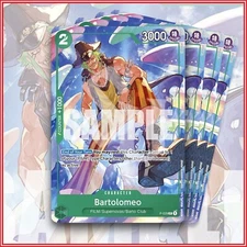 ONE PIECE TCG: BARTOLOMEO ST16 P-029 Promo x4 GREEN Starter Deck Uta 🔥