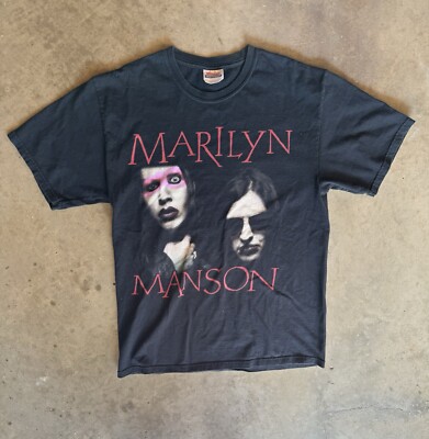 VINTAGE 00S Medium MARILYN MANSON RAPE OF THE WORLD TOUR 2008