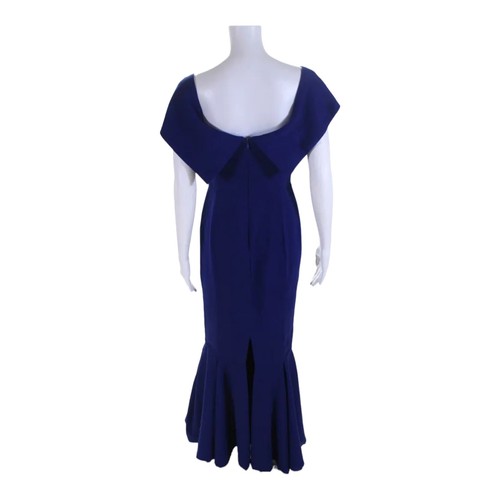Fame and Partners Royal Blue Off the Shoulder Mermaid Gown Blue Womens 4 Formal - Picture 15 of 18