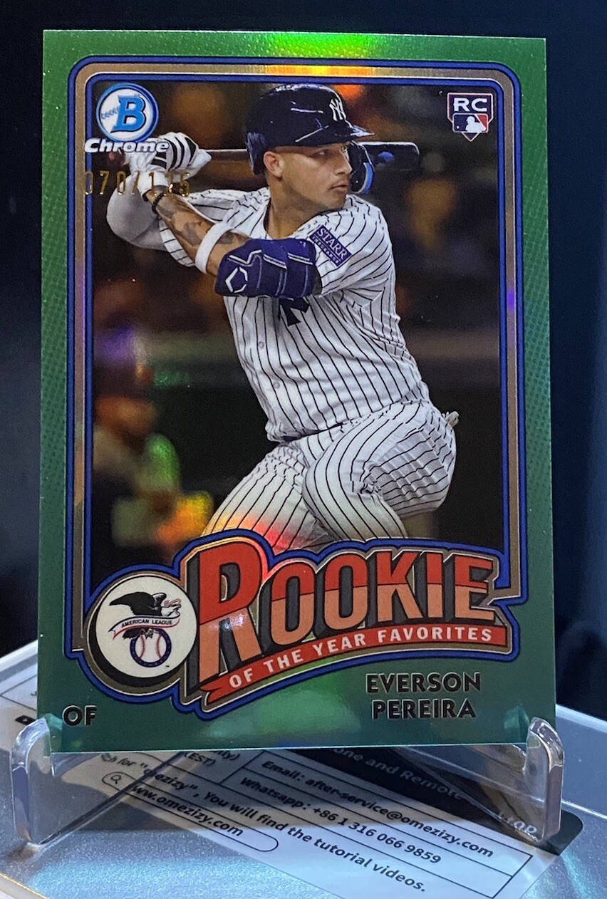 2024 Bowman Chrome Rookie Of The Year Favorite Aqua /125 Everson Pereira ROY-15