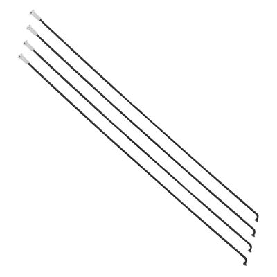 Rayons Vélo Inox VELOX – 2mm, Longueur 272mm, Tête Coudée Avec écrou – Boîte De 100