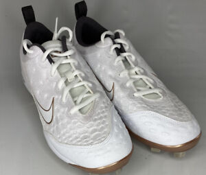 Nike Lunar Hyperdiamond 2 Pro Metal Softball Cleats 10 White/Gold 856492-109 New 191887254485 | eBay