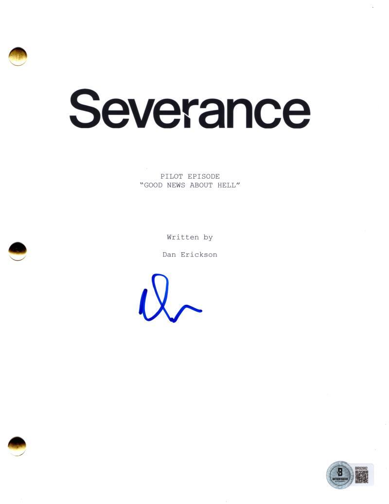 Adam Scott Autographed Signed Severance Full Pilot Script Screenplay - Beckett COA 