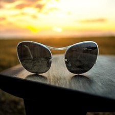 VINTAGE 50S NOS GOLD PLATED PILOT SUNGLASSES MADE IN AUSTRIA 92