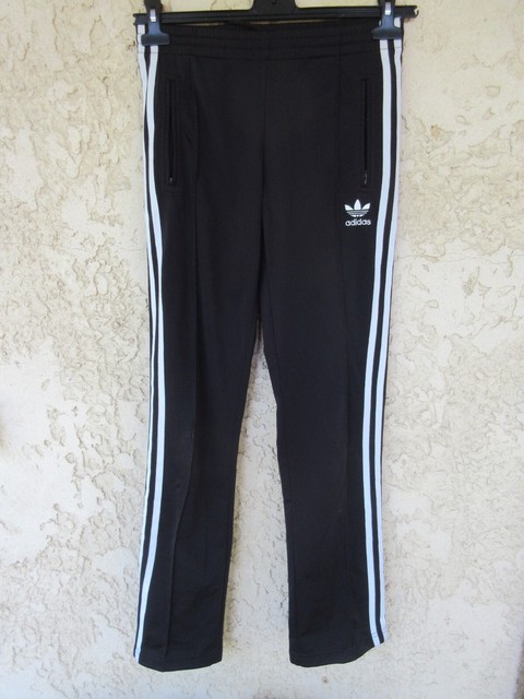 Pantalon ADIDAS sport femme noir blancTREFOIL pant détente taille 32