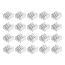 Electronics Cooler Heatsink for MOS GPU IC Chip Silver 9 x 9 x 5 mm 20pcs