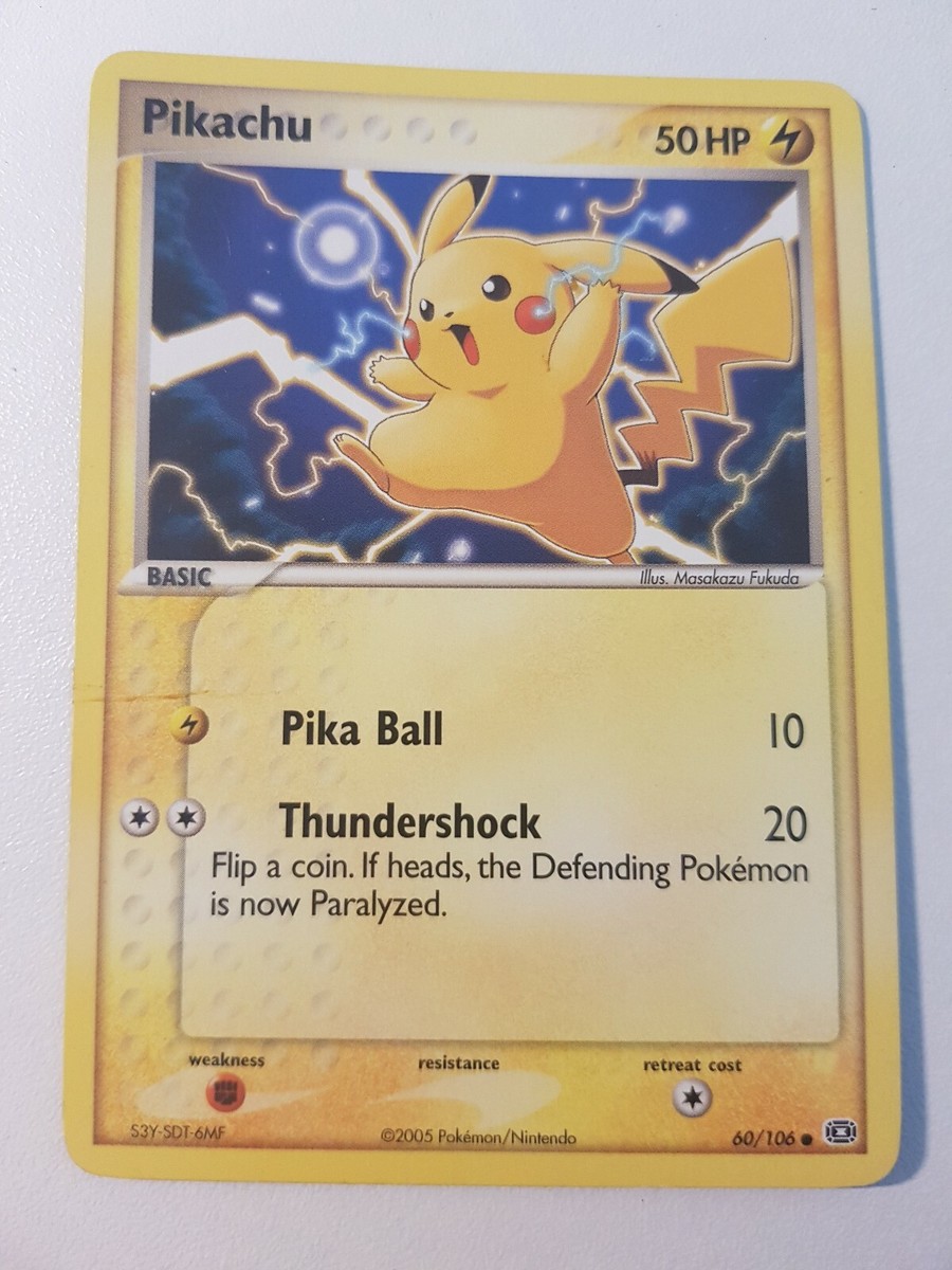 POKEMON / CARD - PIKACHU - 60/106 - 2005 | eBay