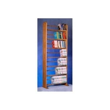 Wood Shed 705- Bookcase Solid Oak 7 Row Dowel Book Rack