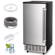 80Lbs/24H ,25lbs Capacity & Timer &Self cleaning ,Commercial Ice Maker Machine