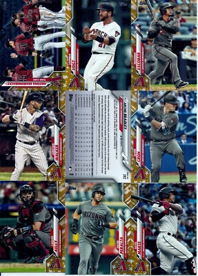 2020 Topps Texas Rangers Walmart Gold Star Complete Team Set (20)
