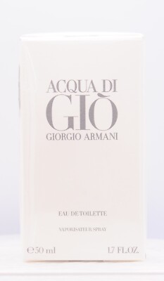 Acqua di Gio by Giorgio Armani Eau De Toilette Spray 1.7oz NEW IN SEALED BOX