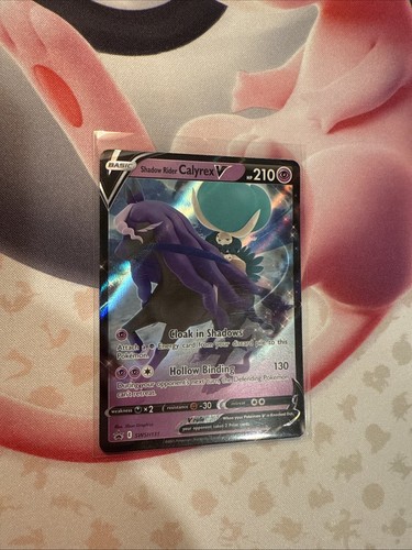 Pokémon TCG Shadow Rider Calyrex V SWSH131 SWSH: Sword & Shield Promo Cards Holo - 第 1/2 張圖片