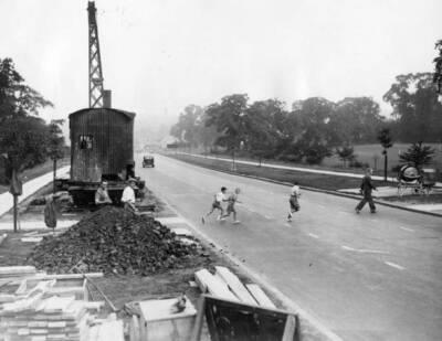 Work being undertaken subway Watford Way near Mill Hill to avoid da- Old Photo