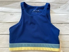 WILO Women’s Sports Bra Size Small Cobalt Blue Wireless NWT