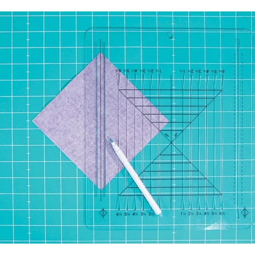 Perfect Half-Square and Quarter-Square Triangles Ruler for domoestic machine