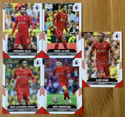 Sadio Mane Salah Boots 2021 Liverpool Card Bundle Panini Score