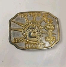 Statue Of Liberty 100 Years Belt Buckle Vintage 1986 Metal