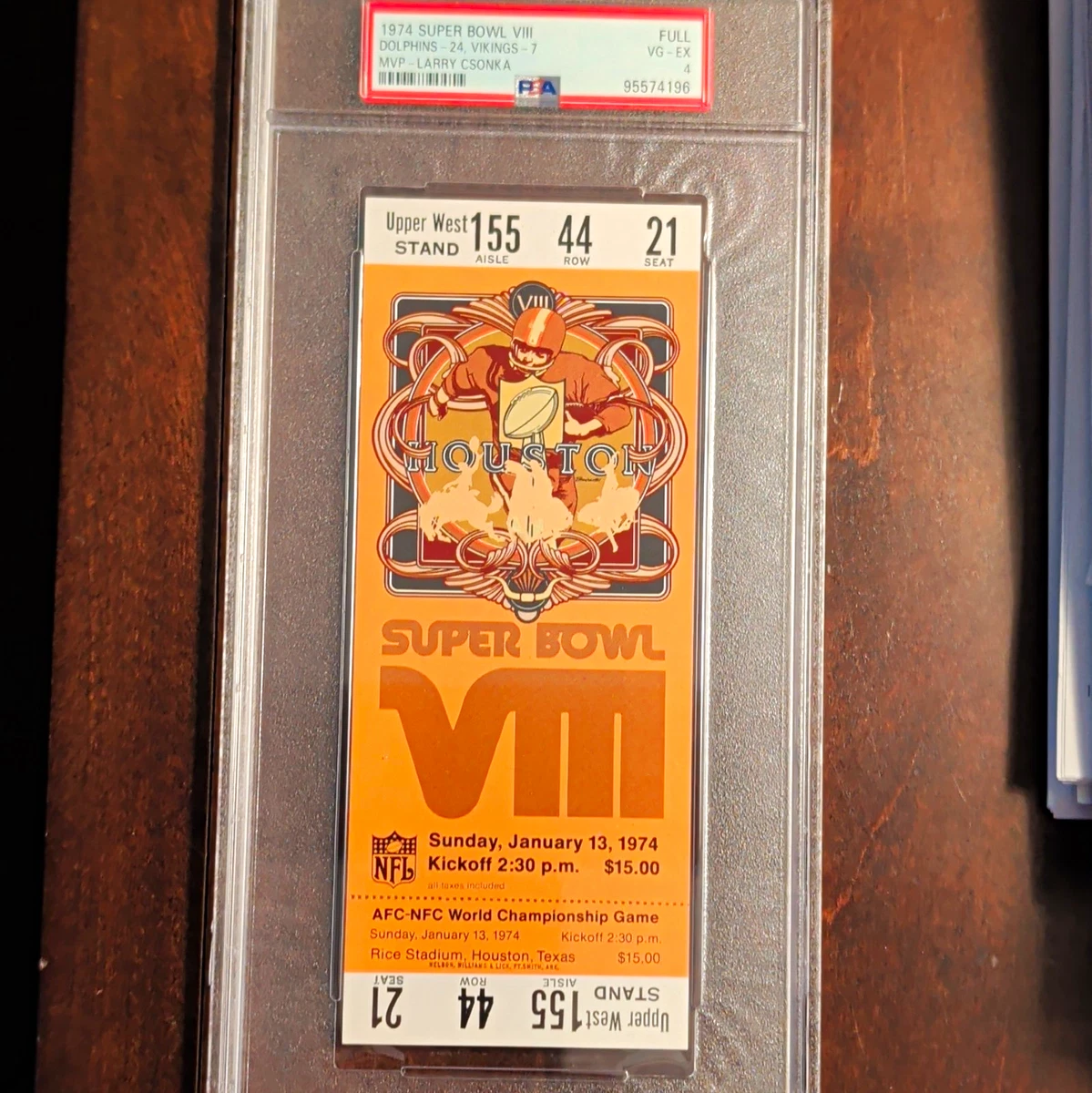 Football 1974 Original Vintage Sports Ticket Stubs for sale | eBay