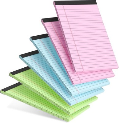 Small Note Pads Notebook Colored Legal Pads Paper Colle Ruled
